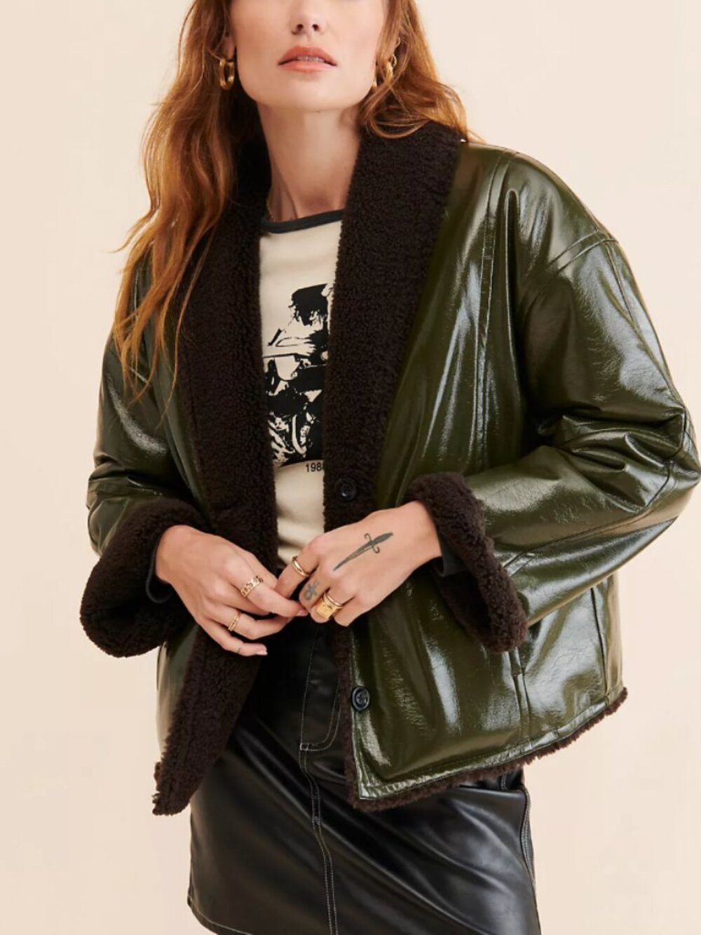Bellerose Helec Mixed Media Jacket size xs